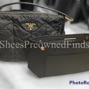 Preowned Prada Tessuto Chevron Quilted Hobo bag